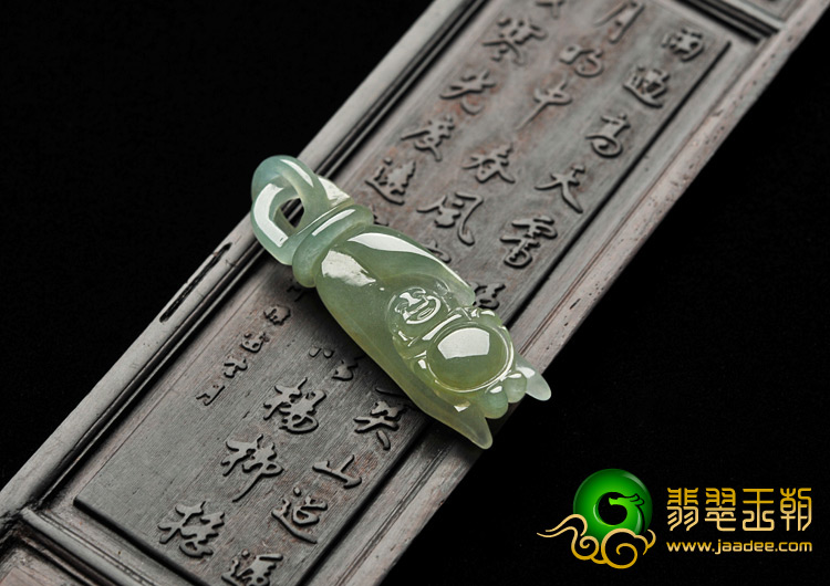 冰种晴水缅甸翡翠A货佛手挂件