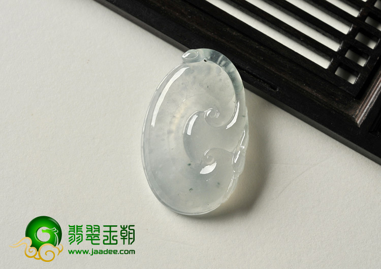 冰玻种缅甸翡翠A货如意挂件