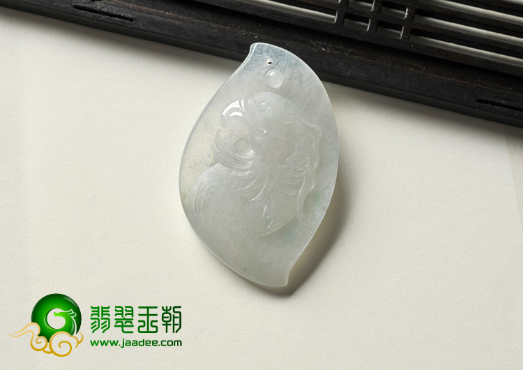 冰种晴水缅甸翡翠A货鹰头挂件