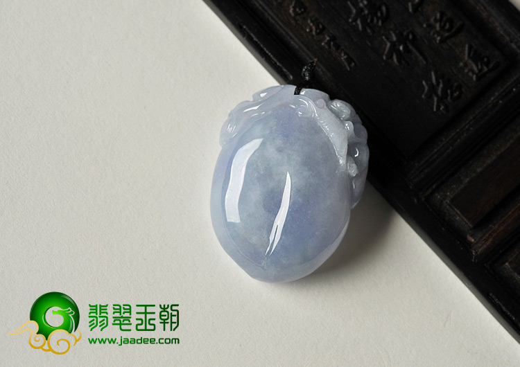 糯冰种紫罗兰缅甸翡翠A货紫桃心挂件