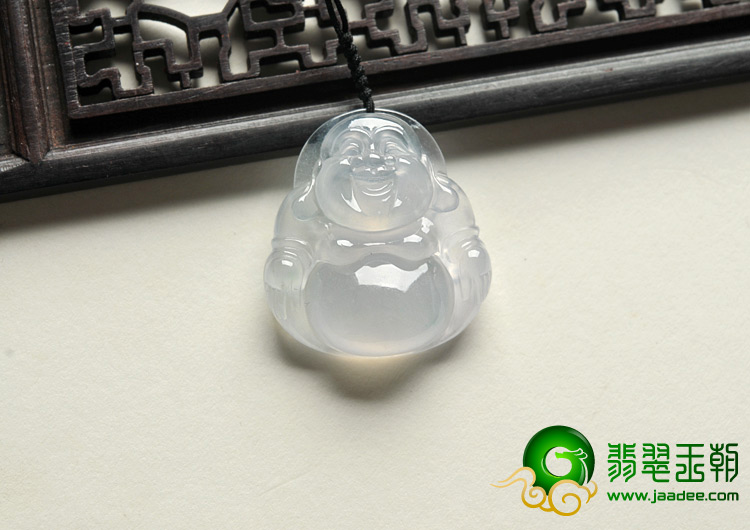 冰玻种缅甸翡翠A货玉佛挂件