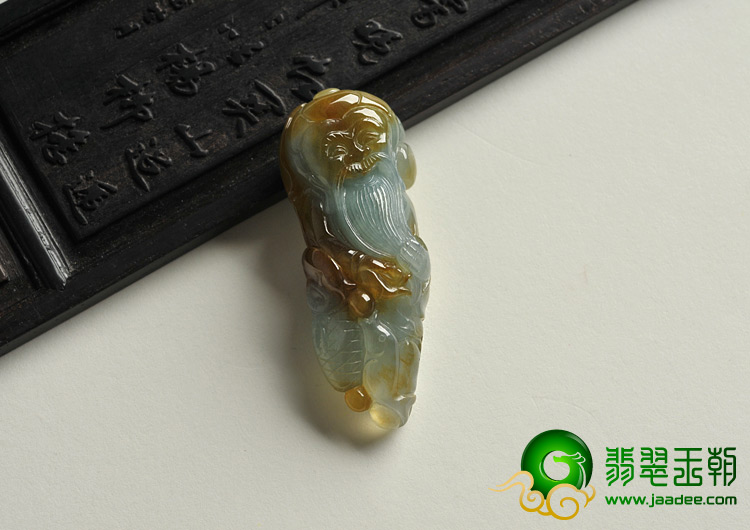 冰种晴水褐红翡缅甸翡翠A货渔翁得利挂件