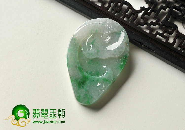 糯冰种飘翠缅甸翡翠A货凤来仪挂件