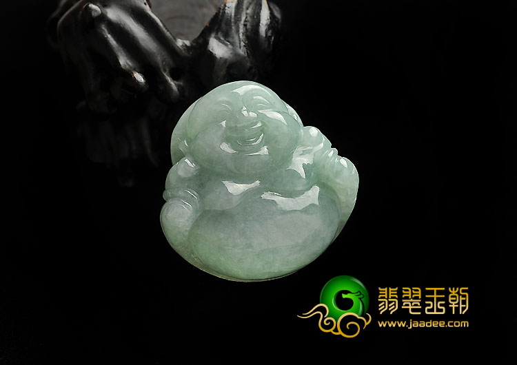 糯冰种晴水缅甸翡翠A货玉佛挂件