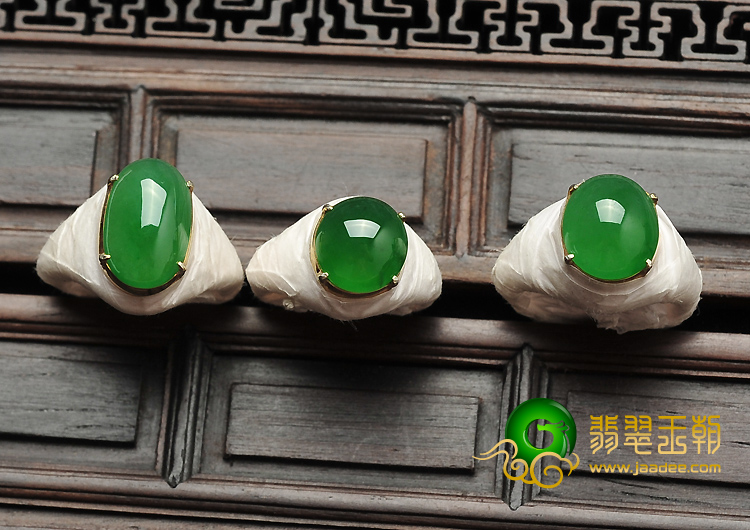 冰种蓝绿满绿缅甸翡翠A货戒面（一批走）