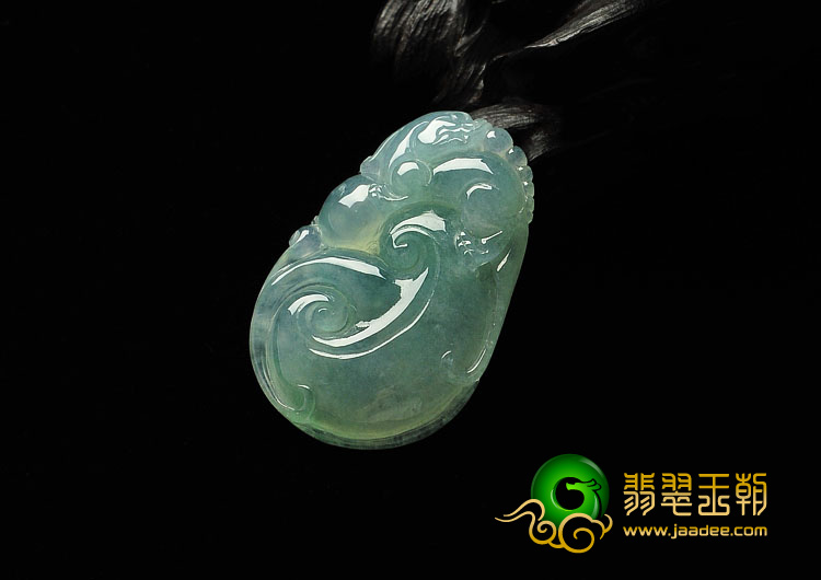 冰种晴水缅甸翡翠A货如意挂件