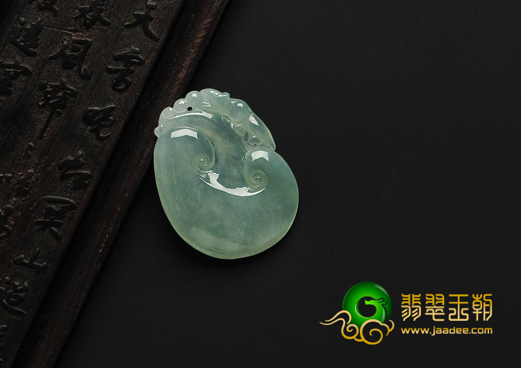 冰种晴水缅甸翡翠A货如意挂件