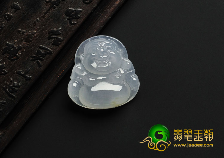 冰种晴水缅甸翡翠A货玉佛挂件