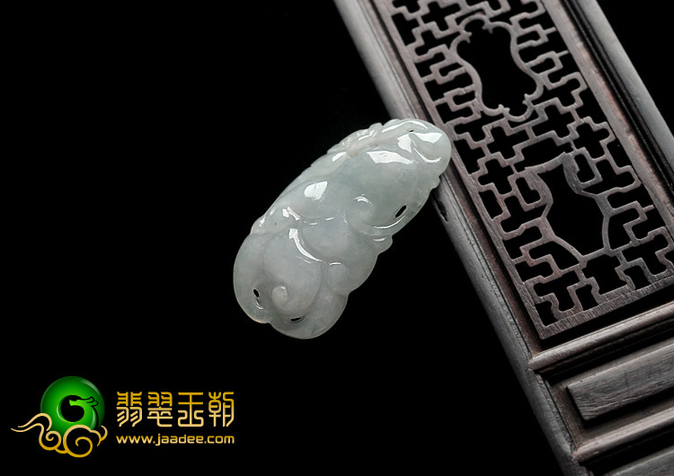 冰种晴水缅甸翡翠A货佛手挂件