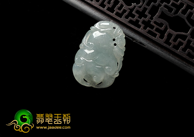 冰种晴水缅甸翡翠A货佛手挂件