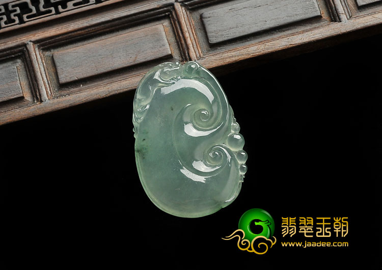 冰种晴水缅甸翡翠A货如意挂件