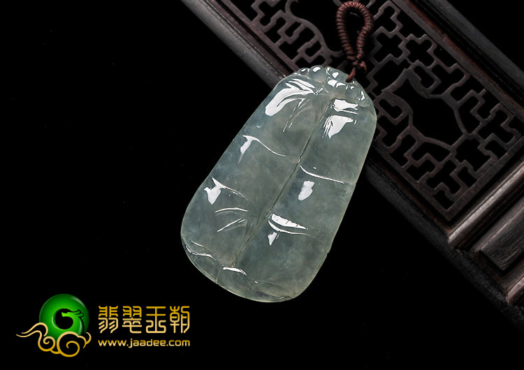 冰种晴水缅甸翡翠A货节节高挂件