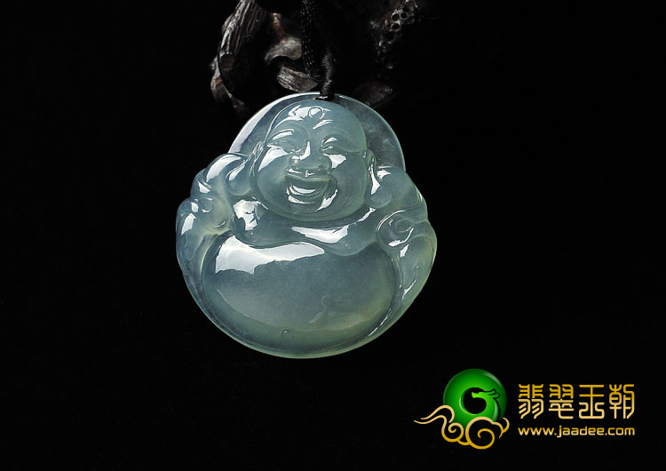 冰种晴水缅甸翡翠A货玉佛挂件