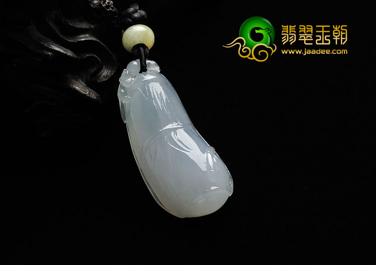 糯冰种淡紫罗兰缅甸翡翠A货节节有福挂件