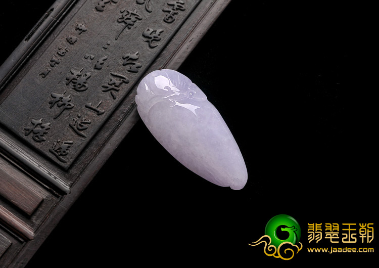 糯冰种紫罗兰缅甸翡翠A货福瓜挂件