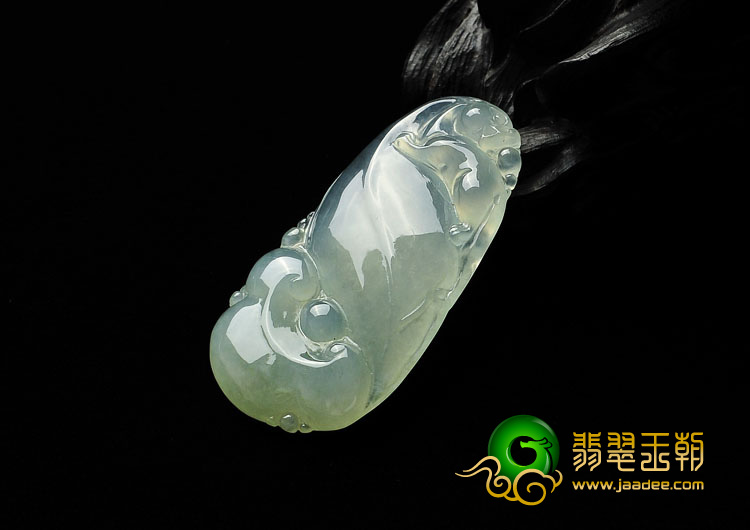 冰种晴水缅甸翡翠A货龙行如意挂件
