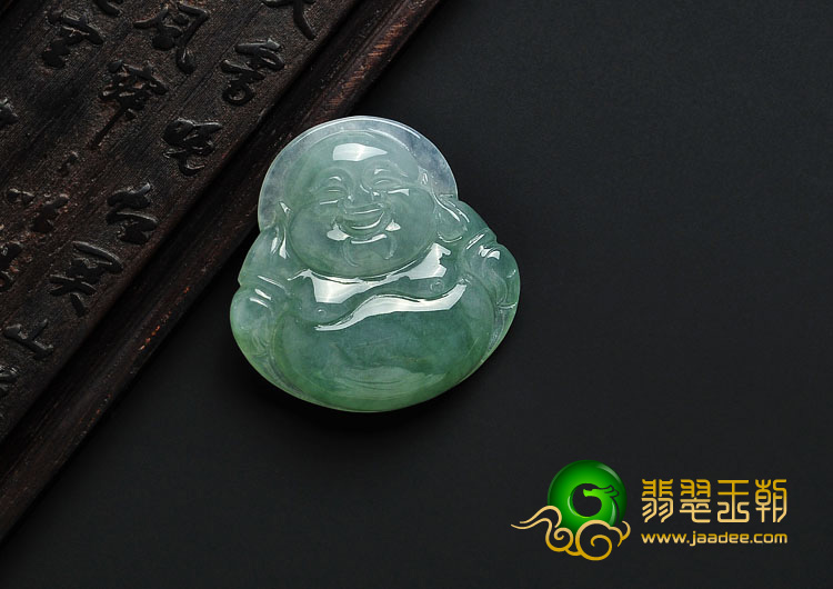 冰种晴水缅甸翡翠A货玉佛挂件