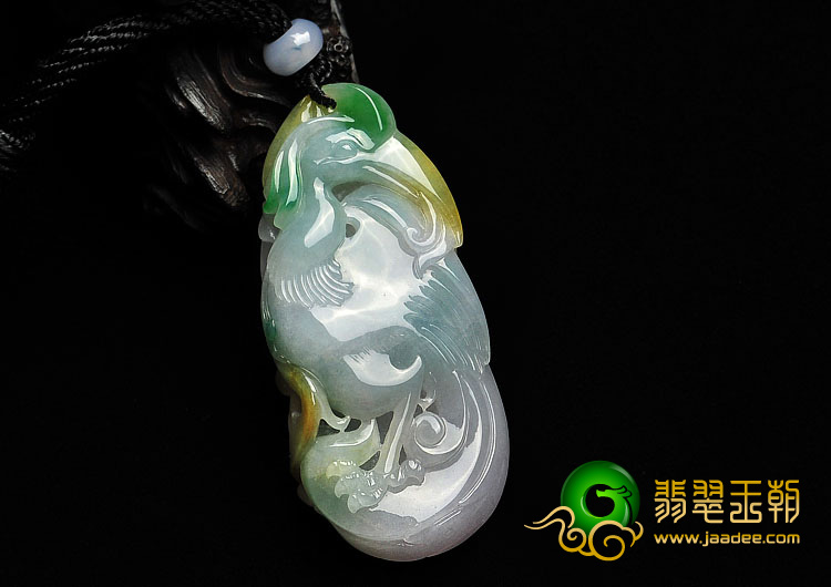 糯冰种三彩缅甸翡翠A货英明神武挂件