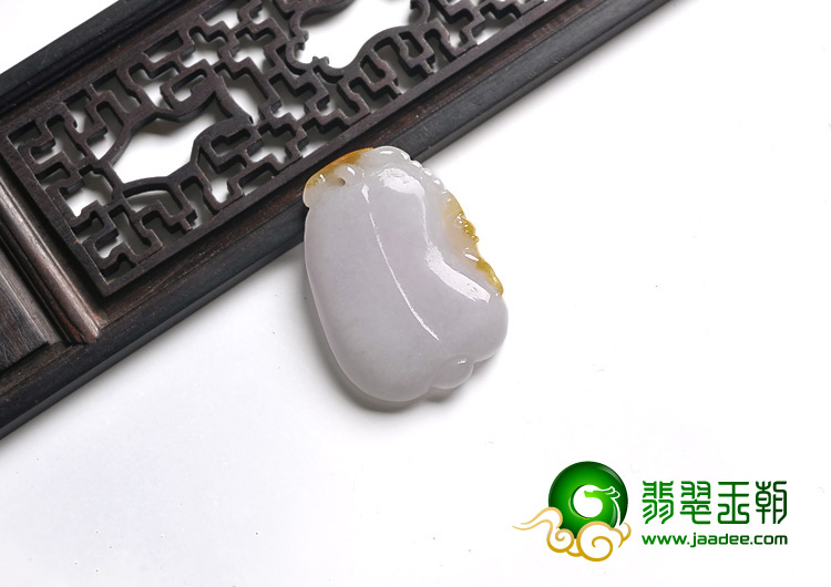 糯冰种飘黄翡缅甸翡翠A货福瓜挂件