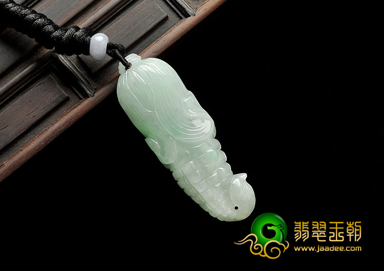 糯冰种晴水缅甸翡翠A货玉米挂件