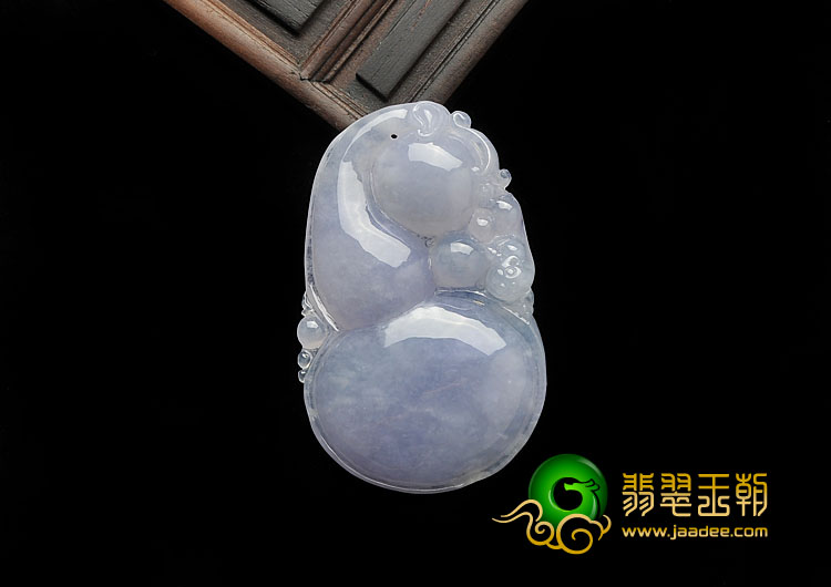 糯冰种紫罗兰缅甸翡翠A货福禄寿挂件