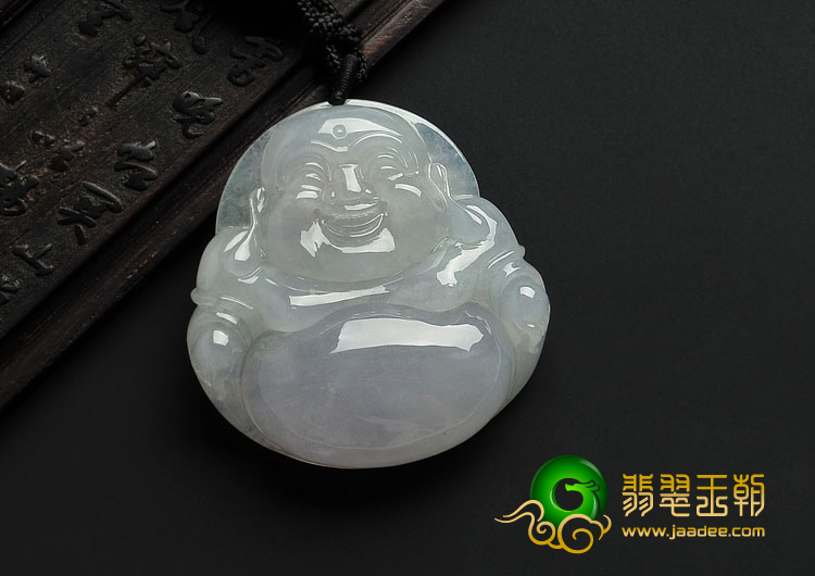 糯冰种紫罗兰缅甸翡翠A货玉佛挂件