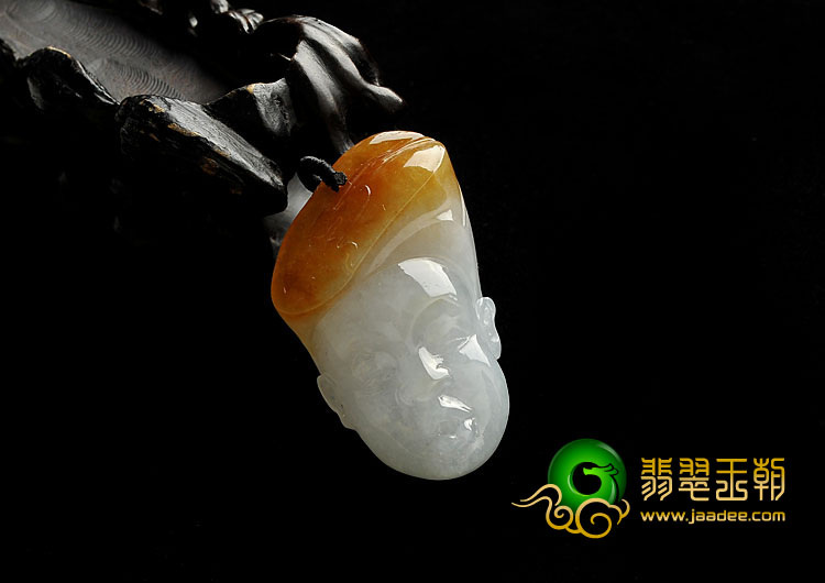 糯冰种黄翡缅甸翡翠A货三十而立挂件