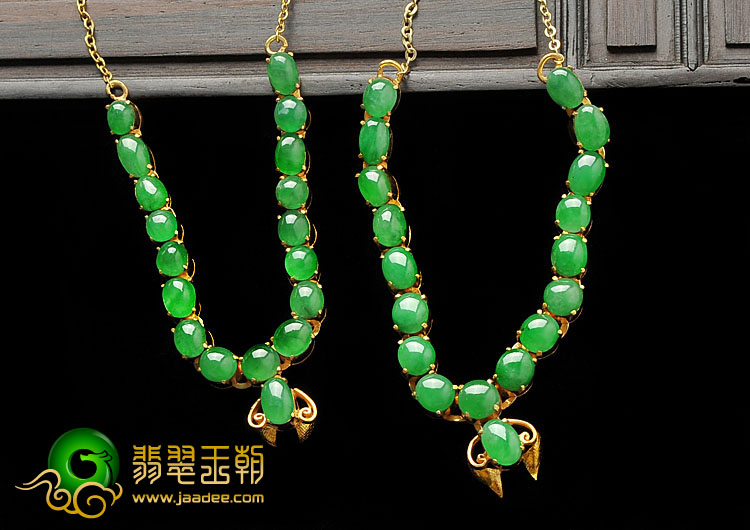 冰种阳绿满绿缅甸翡翠A货项链面（一批走）