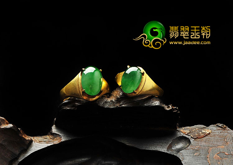 冰种阳绿满绿缅甸翡翠A货戒面（一批走）
