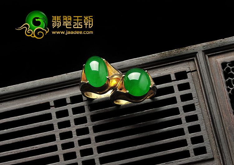 冰种正阳绿满绿缅甸翡翠A货戒面（一批走）