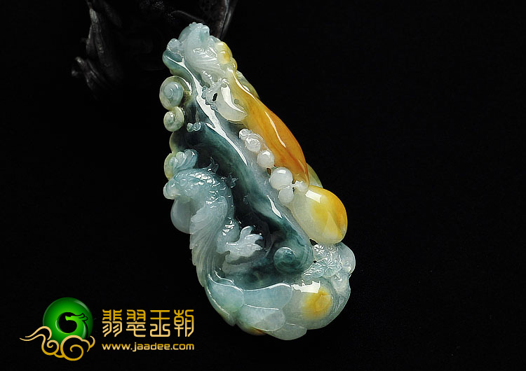 糯冰种三彩缅甸翡翠A货英明神武手玩件