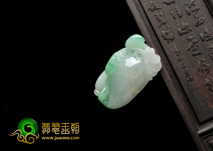 糯冰种飘翠缅甸翡翠A货福禄寿挂件