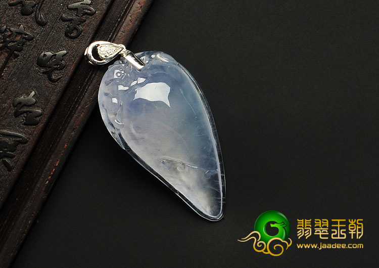 冰玻种晴水缅甸翡翠A货福瓜挂件
