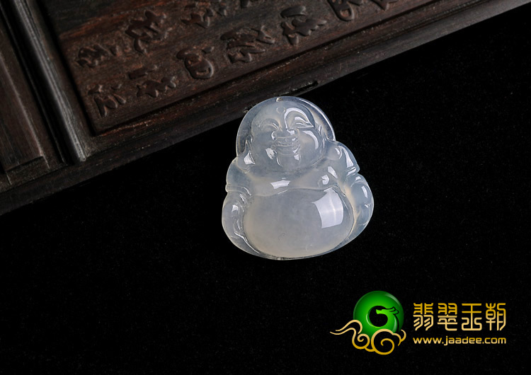 冰种晴水缅甸翡翠A货玉佛挂件