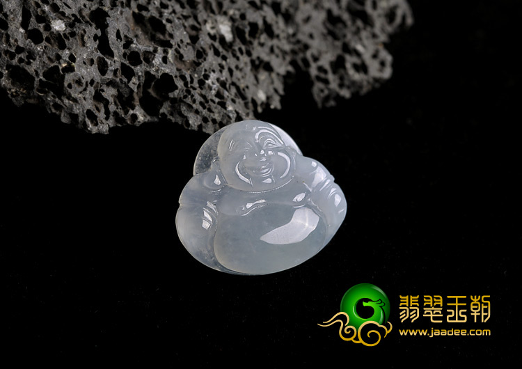 冰种晴水缅甸翡翠A货玉佛挂件