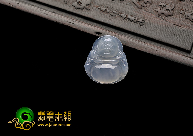 冰种晴水缅甸翡翠A货玉佛挂件