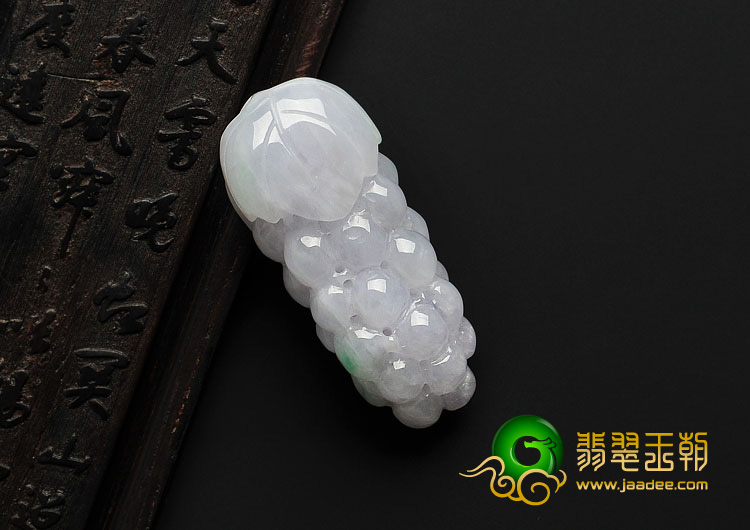 糯冰种紫罗兰缅甸翡翠A货多子多福挂件