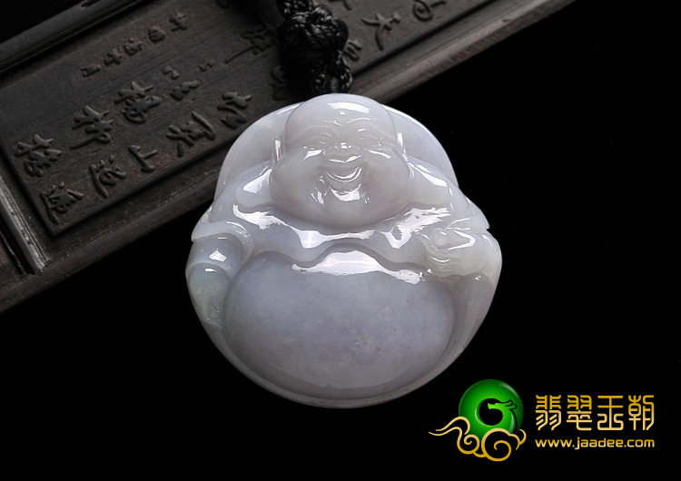 糯冰种紫罗兰缅甸翡翠A货玉佛挂件