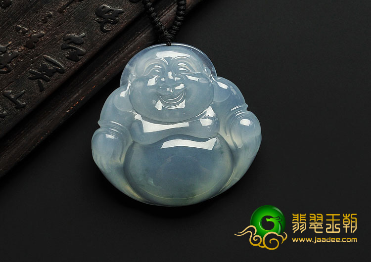 冰种晴水缅甸翡翠A货玉佛挂件