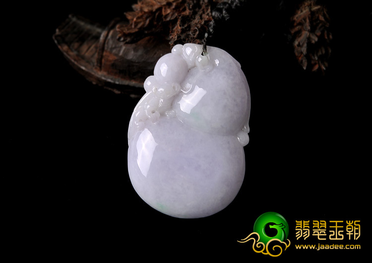 糯冰种紫罗兰缅甸翡翠A货福禄寿挂件