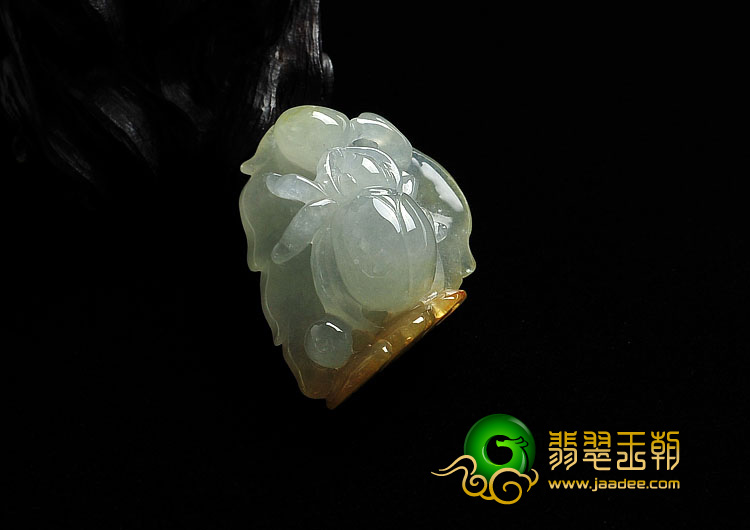 糯冰种黄翡缅甸翡翠A货富甲天下挂件