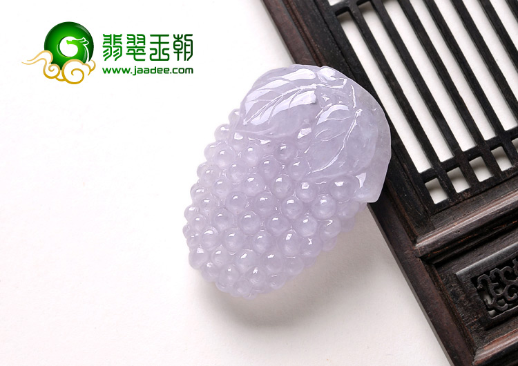 糯冰种紫罗兰缅甸翡翠A货多子多福挂件