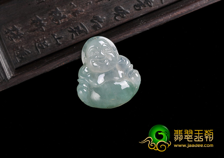 糯冰种晴水缅甸翡翠A货玉佛挂件