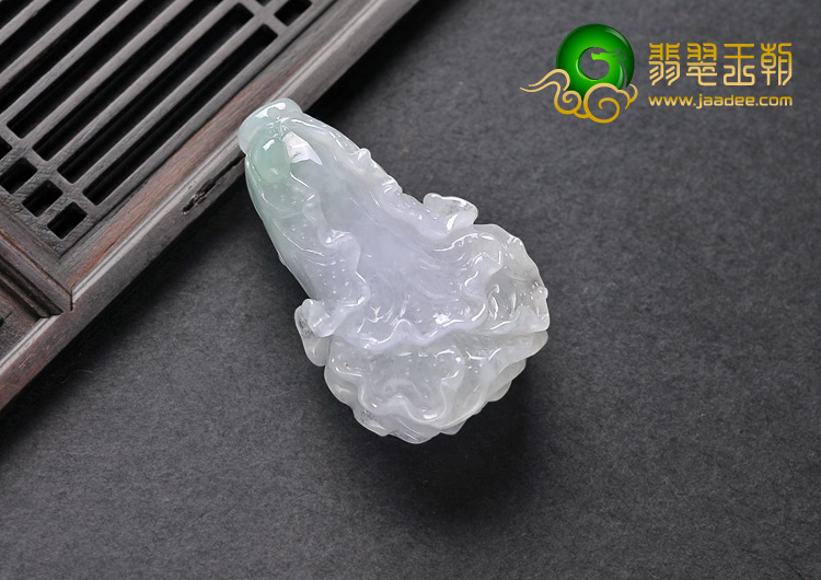 糯冰种晴水缅甸翡翠A货白菜挂件