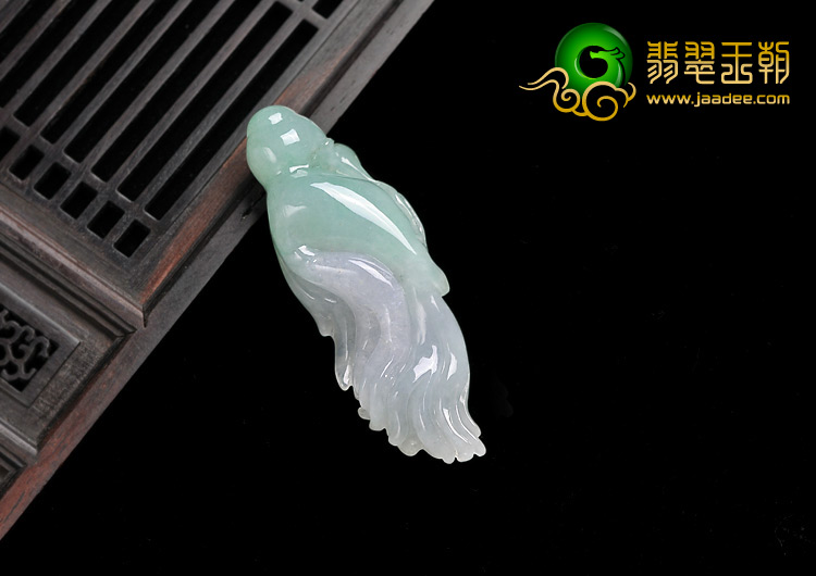 糯冰种晴水缅甸翡翠A货人生如意挂件
