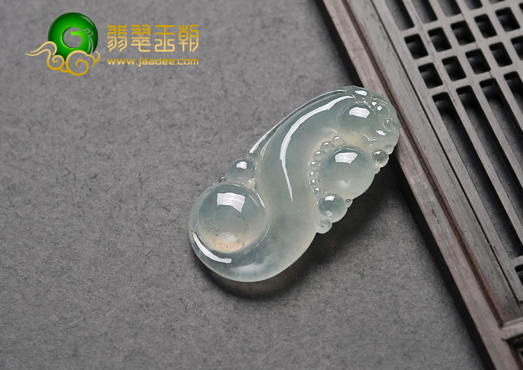 冰种晴水缅甸翡翠A货丹凤朝阳挂件