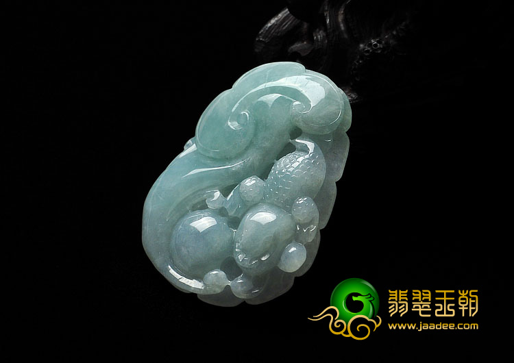 糯冰种晴水缅甸翡翠A货金蟾如意挂件
