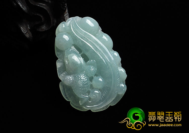 糯冰种晴水缅甸翡翠A货金蟾如意挂件