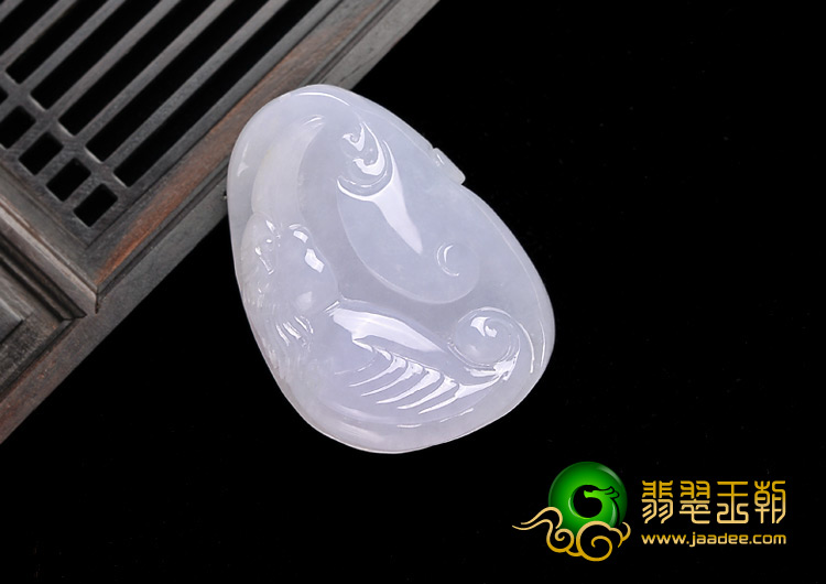 糯冰种紫罗兰缅甸翡翠A货如意寿挂件