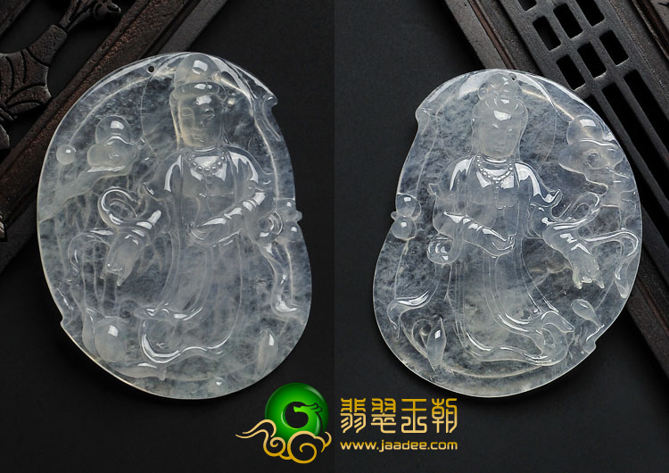 冰玻种缅甸翡翠A货踏雪寻梅挂件（一批走）